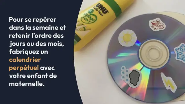 Video thumbnail for Calendrier perpétuel à fabriquer en maternelle: