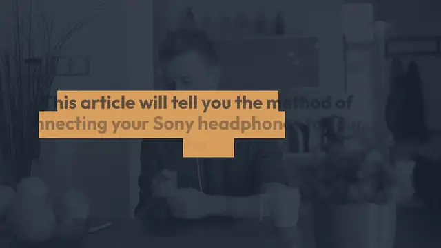 Video thumbnail for How To Connect Sony Headphones To iPhone