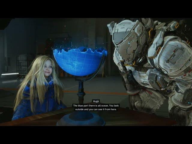 Video thumbnail for Pragmata - 1 Solar Power Plant 03 Sector: Diana Sees Earth's Globe Cutscene | Mini Cabin Location