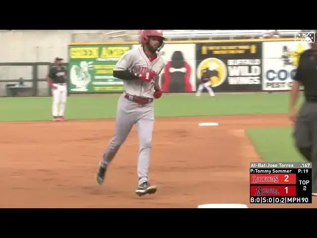 'Video thumbnail for Jose Torres HAMMERS a Two-Run Home Run! | Cincinnati Reds Prospect | 7/19/2023'