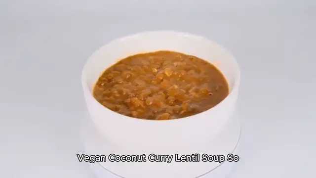 Video thumbnail for Vegan Coconut Curry Lentil Soup