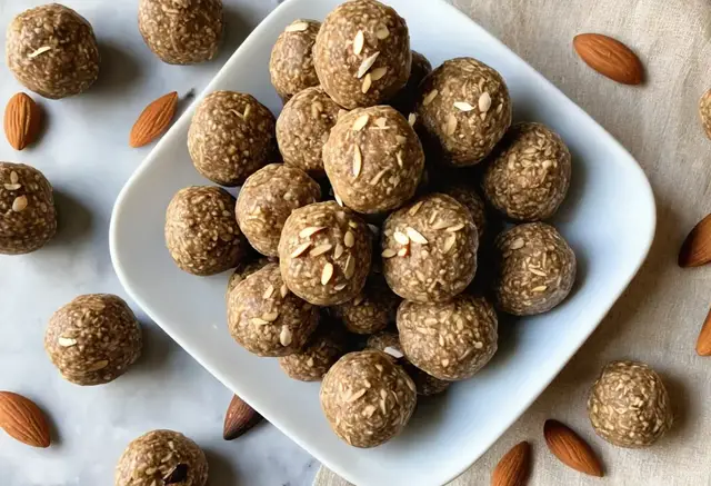 Video thumbnail for Almond Butter Energy Balls Recipe