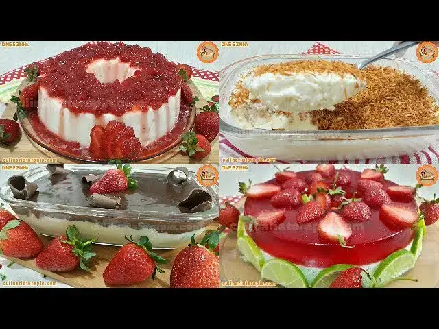 Video thumbnail for 4 Receitas de Sobremesas Deliciosas Fáceis e Rápidas Para Festas e Eventos Especiais