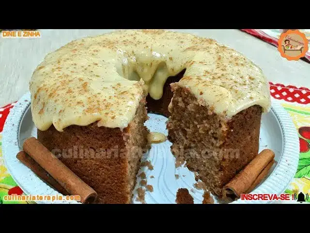 Video thumbnail for RECEITA DE BOLO DE CANELA FOFINHO MUITO FÁCIL DE FAZER