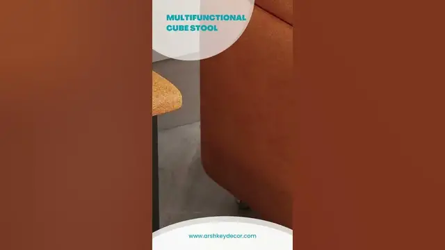 Video thumbnail for Small & Versatile: Multifunctional Cube Stool #shorts