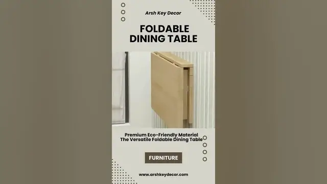 Video thumbnail for Versatile Foldable Dining Table #shorts