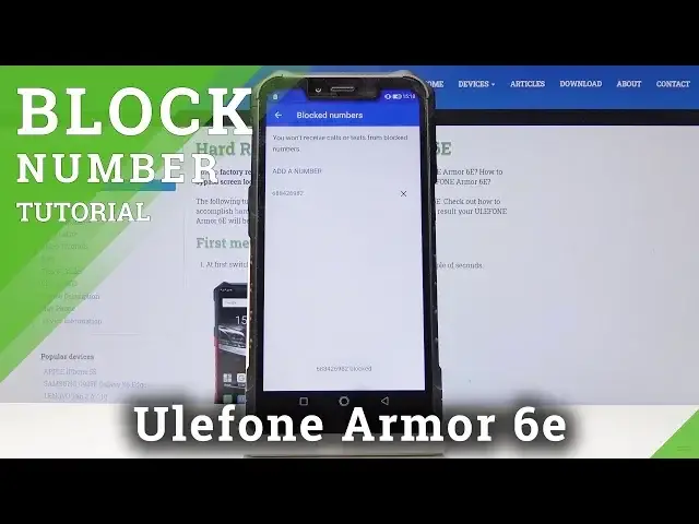 Video thumbnail for How to Blacklist Any Number on Ulefone Armor 6E - Block Calls / Texts