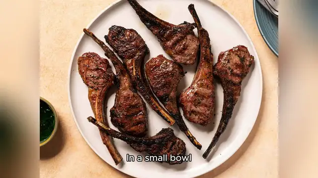'Video thumbnail for lamb chops recipe'