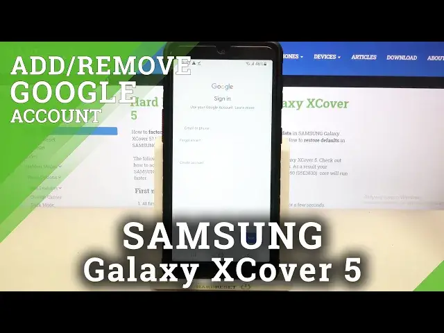 'Video thumbnail for How to Add/Remove Google Account in SAMSUNG Galaxy XCover 5 – Manage Google Accounts'