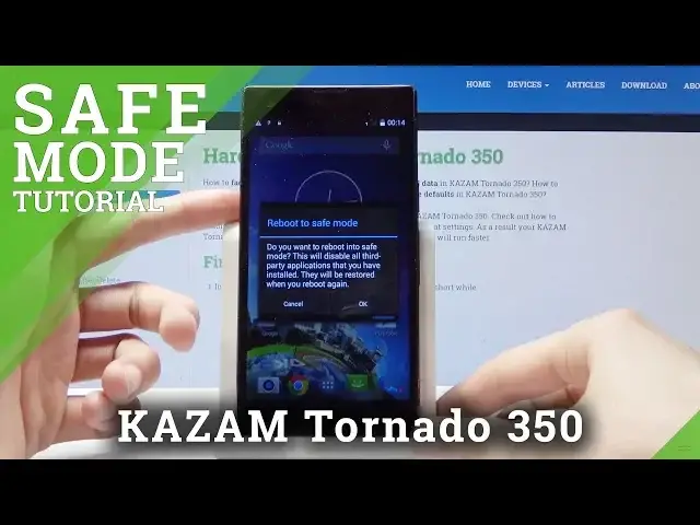 'Video thumbnail for How to Activate Safe Mode in Kazam Tornado 350 - Exit Safe Mode'