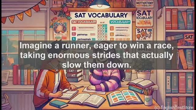 Video thumbnail for 5000 Must Know SAT Vocabulary - SAT Vocab: Understanding 'Overstride' - When Big Steps Backfire