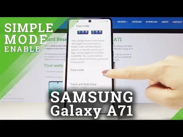 'Video thumbnail for Easy Mode in SAMSUNG Galaxy A71 – Change Icon Size'