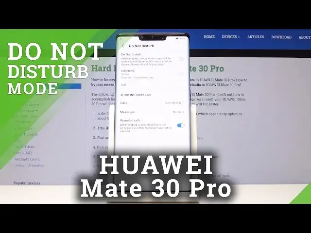 'Video thumbnail for How to Use DND Mode in HUAWEI Mate 30 PRO - Do Not Disturb Setup'