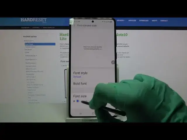 'Video thumbnail for How to Change Font Size in SAMSUNG Galaxy Note 10 Lite – Customize Font'