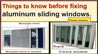 Video thumbnail for Things to know before installing aluminum sliding windows./ Basic knowledge of aluminum windows.