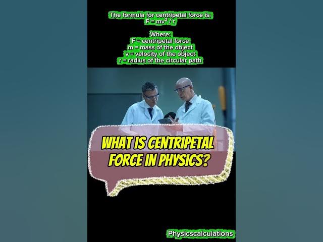 Video thumbnail for What is centripetal force in physics?#physics #science #youtubeshorts #ytshorts
