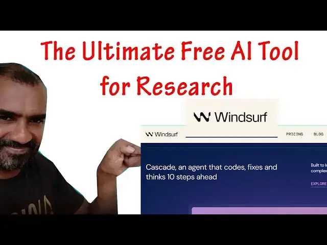 'Video thumbnail for The Ultimate Free AI Tool for Research  Windsurf AI'