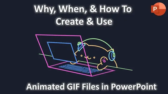 Video thumbnail for Why, When and How To Create and Use Animated GIF Files in PowerPoint Tutorial
