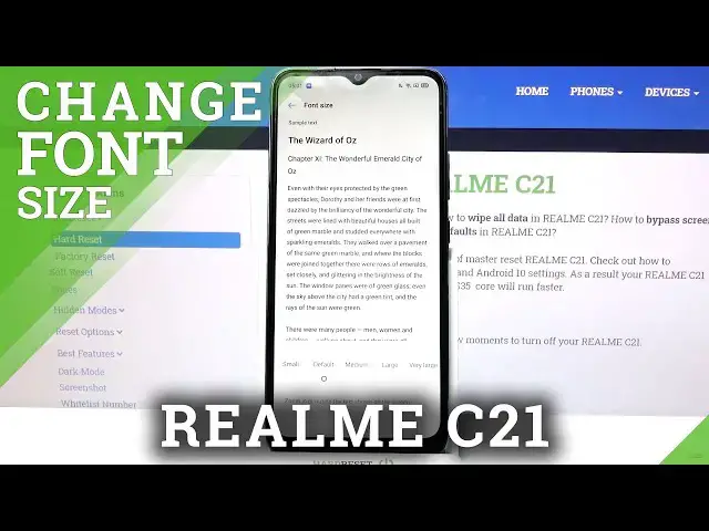 'Video thumbnail for How to Choose Font Size REALME C21 – Adjust Font Size'