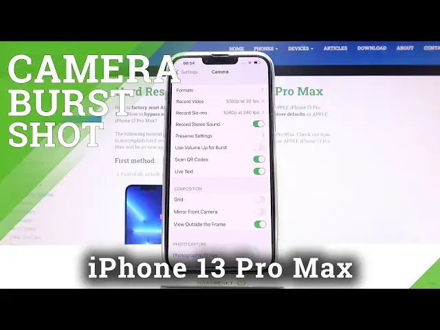 'Video thumbnail for How to Take Burst Shot on iPhone 13 Pro Max – Manage Camera Settings'