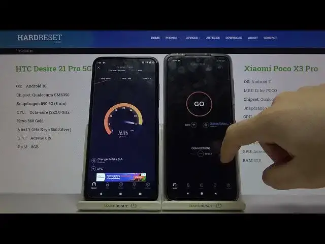 Video thumbnail for Which Phone is Faster while Using WiFi? HTC Desire 21 Pro 5G vs POCO X3 Pro Speed Test by Ookla