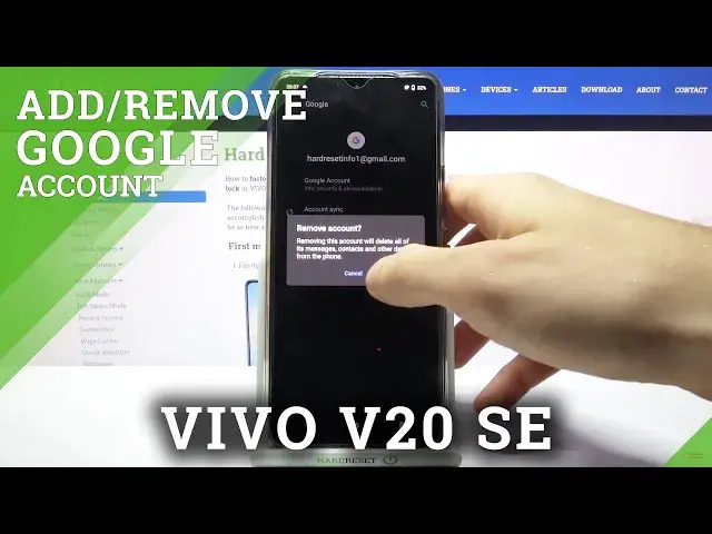 'Video thumbnail for How to Add and Remove Google Account on VIVO V20 SE - Manage Google Account'