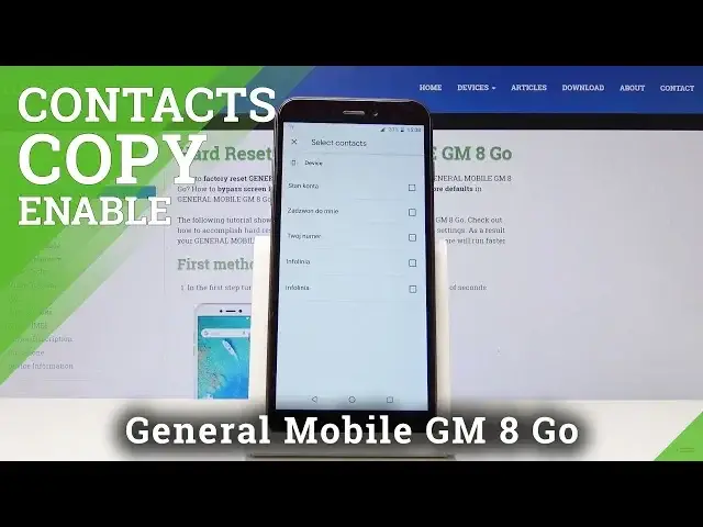 Video thumbnail for How to Copy Contacts in GENERAL MOBILE GM 8 Go - SIM Contacts