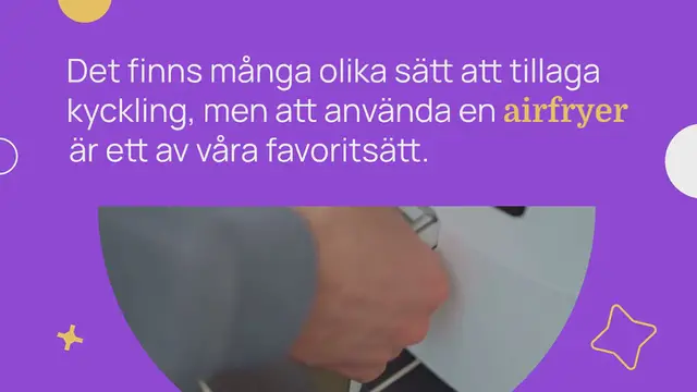 Video thumbnail for Hur man lagar kyckling i en airfryer (3 enkla recept)