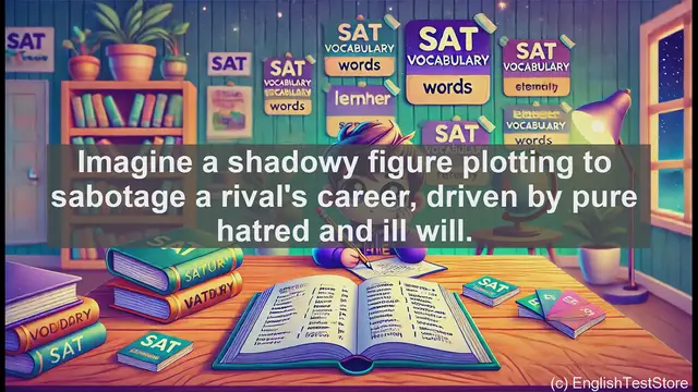 Video thumbnail for 5000 Must Know SAT Vocabulary - SAT Vocabulary: Understanding 'Malevolence'