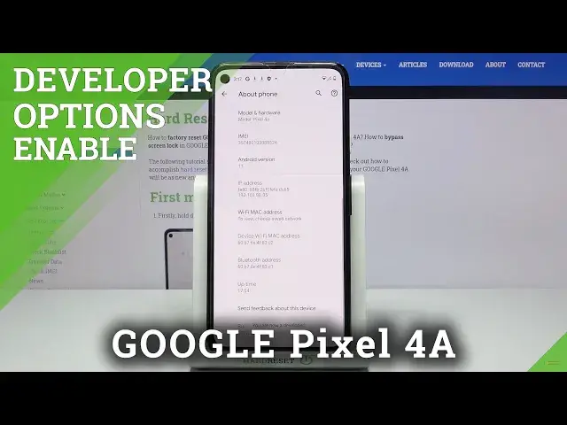 'Video thumbnail for How to Use Developer Options – Developer Mode on GOOGLE Pixel 4A'