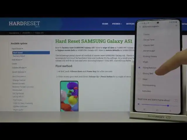 Video thumbnail for Samsung Galaxy A51 Alarm Tones Presentation