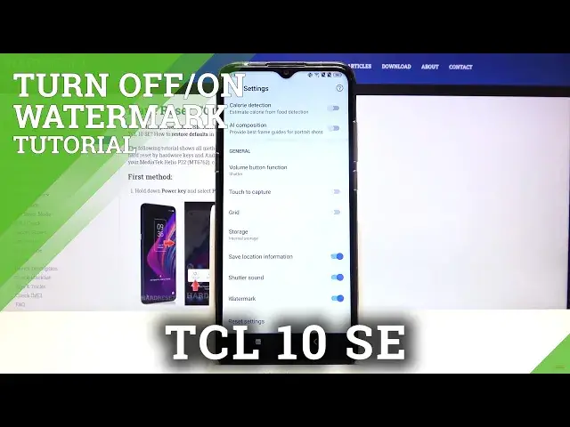 'Video thumbnail for How to Turn On/Off Photo Watermark in TCL 10 SE – Manage Camera Watermark'