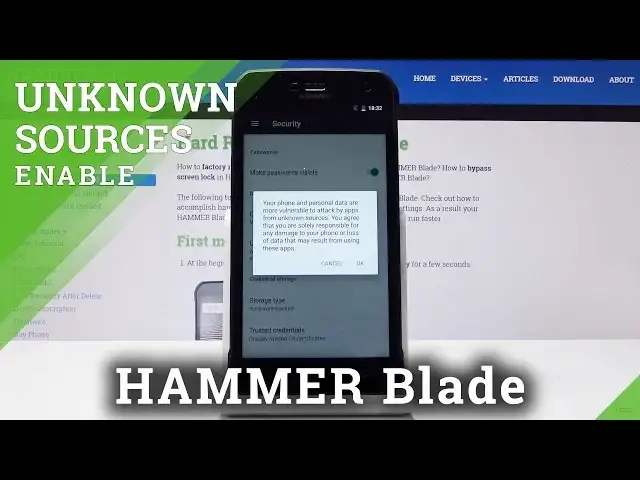 Video thumbnail for How to Install Unknown Sources Applications in HAMMER Blade - Enable Unknown Sources