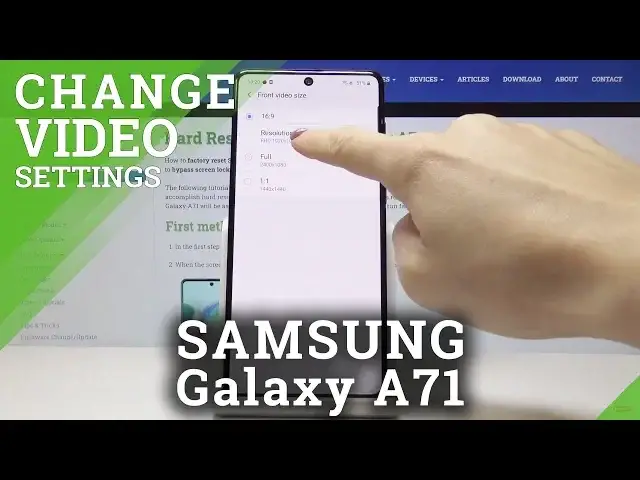 'Video thumbnail for How to Change Video Resolution in SAMSUNG GALAXY A71  – Change Quality'