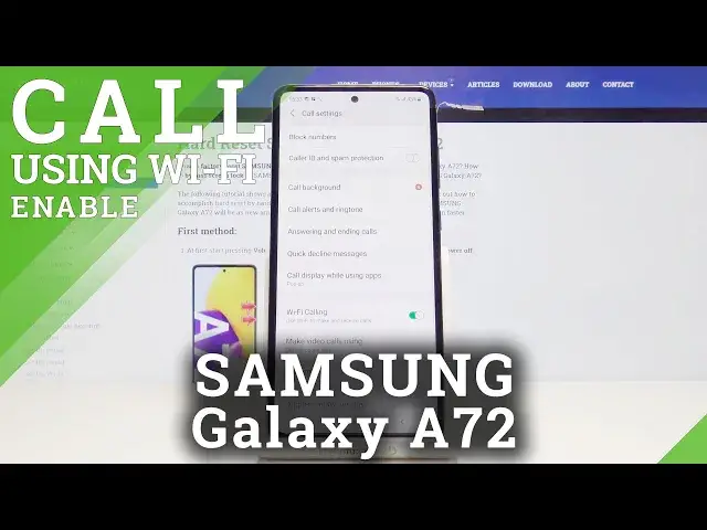Video thumbnail for How to Use Wi-Fi Calling on SAMSUNG Galaxy A72 – Make Wi-Fi Call