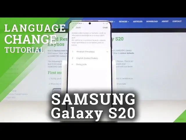 Video thumbnail for How to Change Language on SAMSUNG Galaxy S20 –  Language Settings
