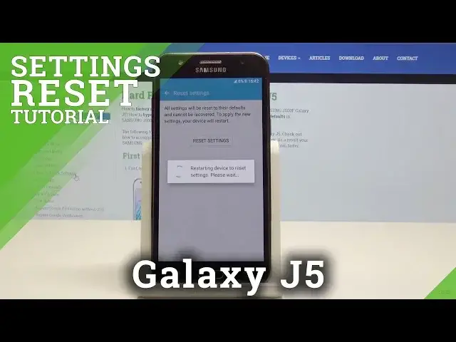 'Video thumbnail for How to Reset Settings in SAMSUNG Galaxy J5 - Restore Default Settings'