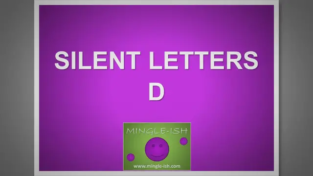 Video thumbnail for Silent letters - D
