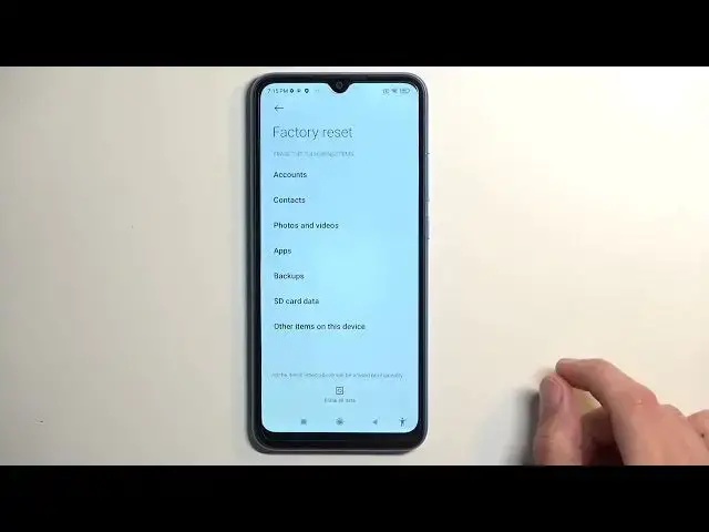 Video thumbnail for How to Factory Reset the REDMI 10A Phone through Settings - Hard Reset - Erase All Data