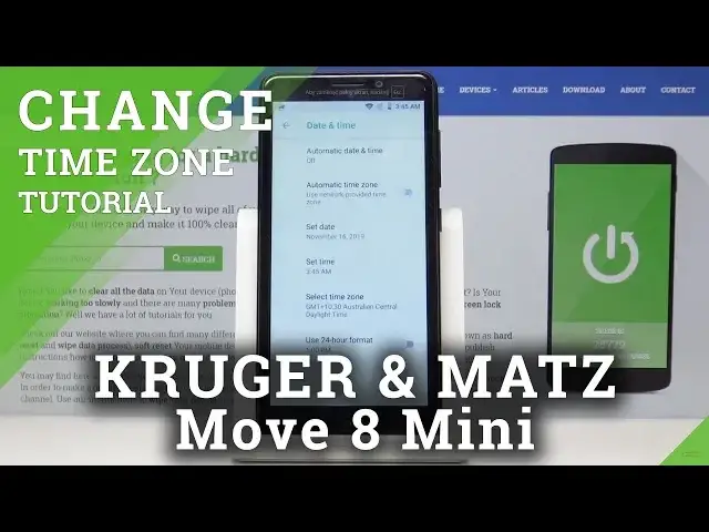 Video thumbnail for How to Set Current Date & Time on KRUGER & MATZ Move 8 Mini - Manage Date & Time