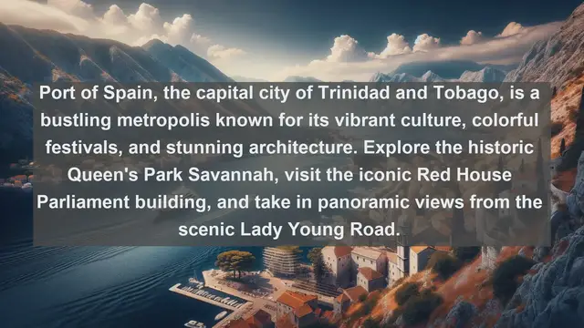 Video thumbnail for Explore Paradise: Top 10 Most Beautiful Cities in Trinidad and Tobago