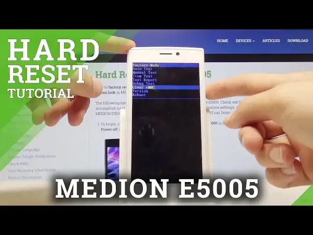 Video thumbnail for HARD RESET MEDION E5005 - Factory Mode / Format