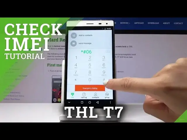 'Video thumbnail for Check IMEI in THL T7 - How to Find Serial Number'