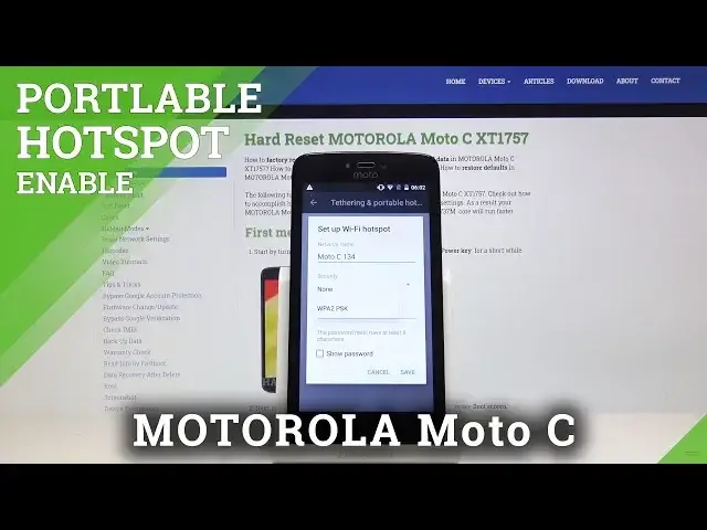 'Video thumbnail for How to Activate Portable Hotspot in MOTOROLA Moto C - Network Access Point'