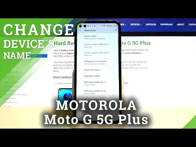 'Video thumbnail for How to Set Up a New Name on Motorola Moto G 5G Plus - Change Device Name'