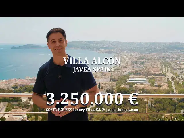 Video thumbnail for ❶ VILLA ALCON - Video PREMIUM VILLA IN FRONT OF THE SEA, JAVEA COSTA BLANCA SPAIN by COSTA HOUSES ®️