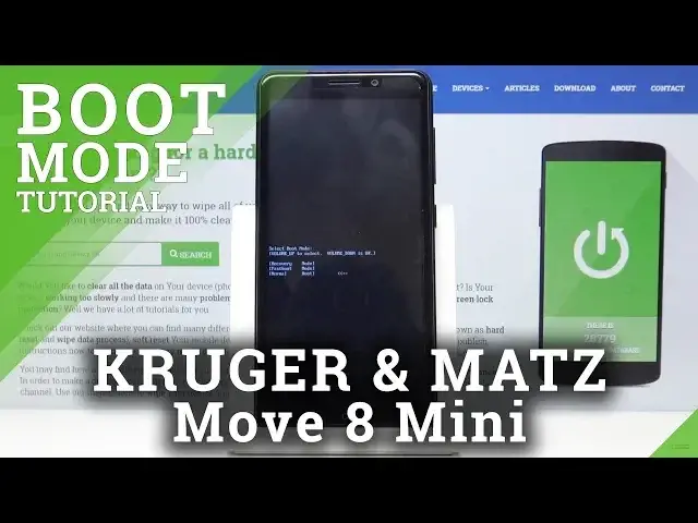 'Video thumbnail for How to Enter Boot Mode on KRUGER & MATZ Move 8 Mini - Choose Modes'
