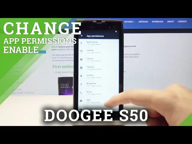 'Video thumbnail for How to Personalize App Permissions in Doogee S50 - Enter Apps' Settings'