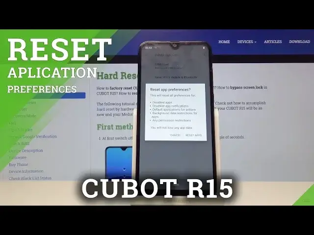 'Video thumbnail for Reset App Preferences in CUBOT R15 - Restore App Defaults'