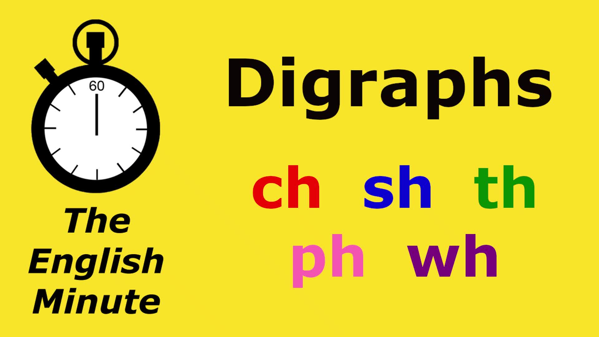 Video thumbnail for Diagraphs | Pronunciation of ch, sh, th, ph, and th